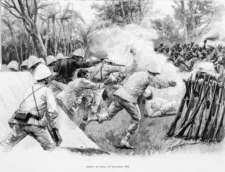 French Dahomey Battle