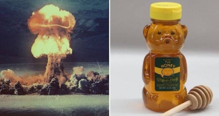 Mushroom Cloud And Honey Bottle