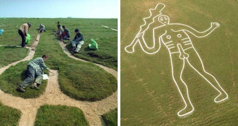 Chalk Repair Cerne Abbas Giant