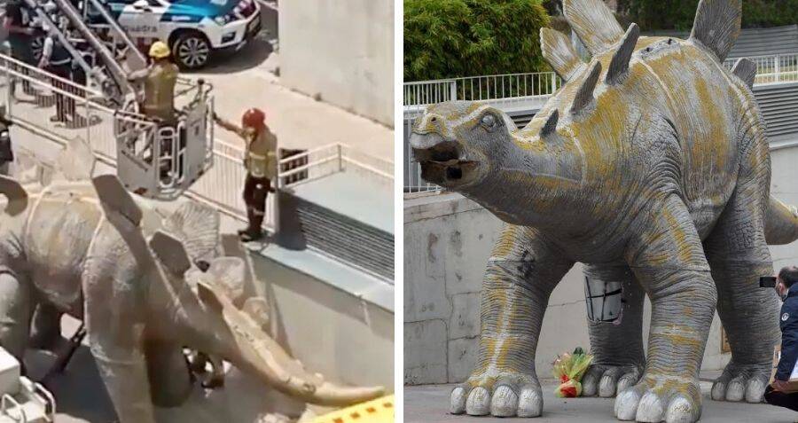 The Body Of A Missing Man Was Found Inside A Dinosaur Statue In Spain