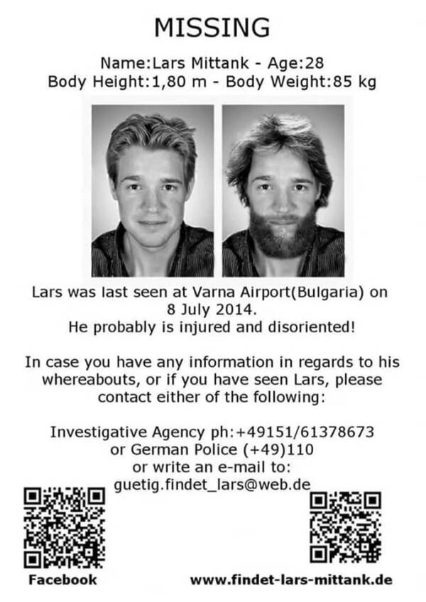 Missing Person Flier