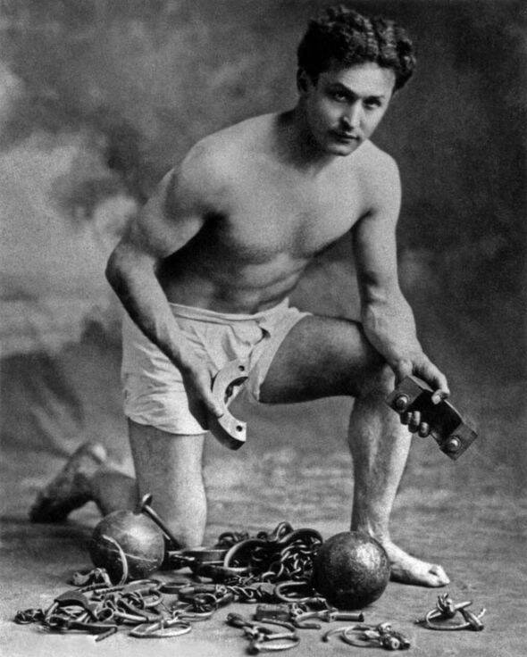 Harry Houdini In Black And White