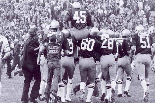 Rudy Ruettiger Being Carried Off The Field