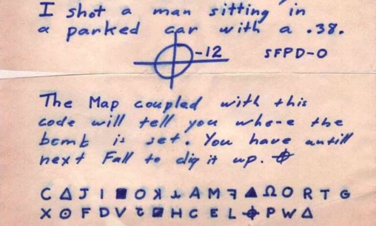 Zodiac Killer's Final Two Ciphers Claimed To Be Solved By Amateur Sleuth