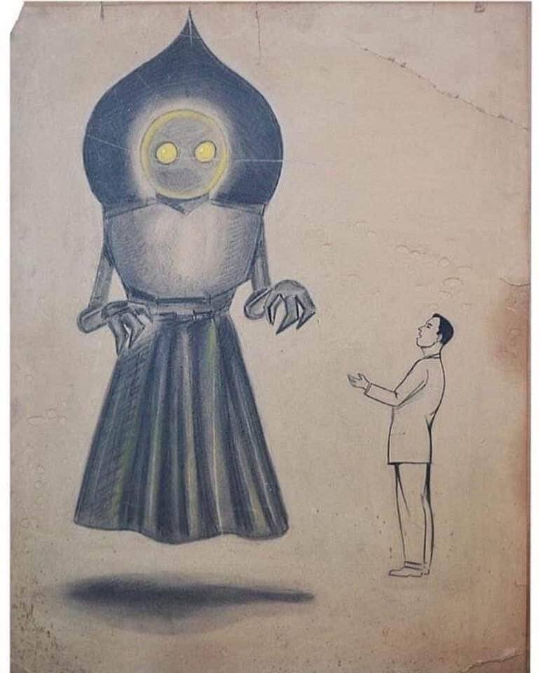 Sketch Of The Flatwoods Monster