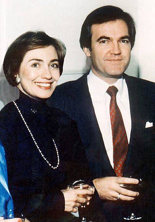 Hillary Clinton y Vince Foster