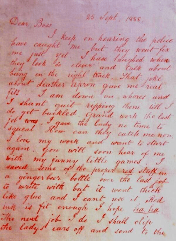 Letter From Jack The Ripper