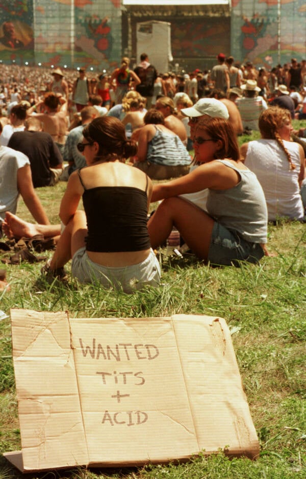 Acid Sign At Woodstock 99
