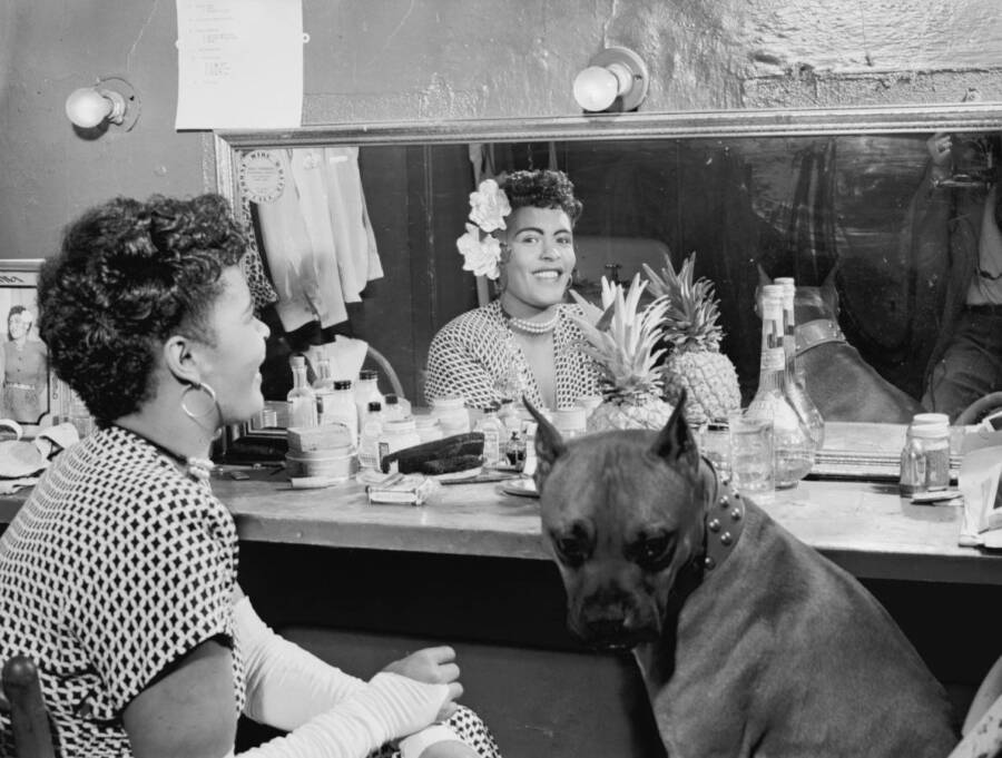 Billie Holiday And Her Dog