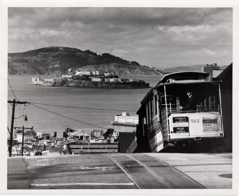 Alcatraz From Hyde Street Hill