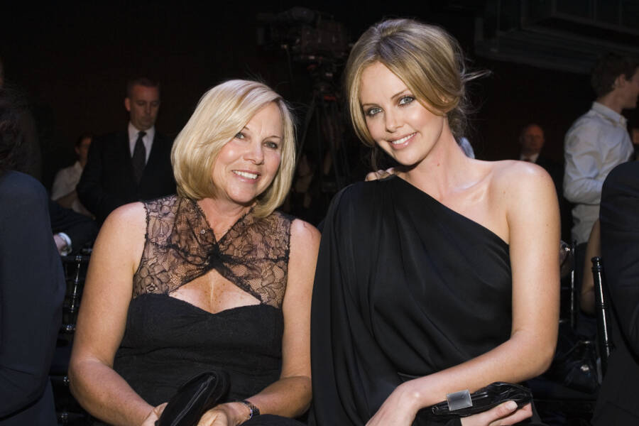 Charlize Theron And Her Mother