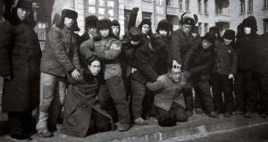 Chinese Dissenters On Knees