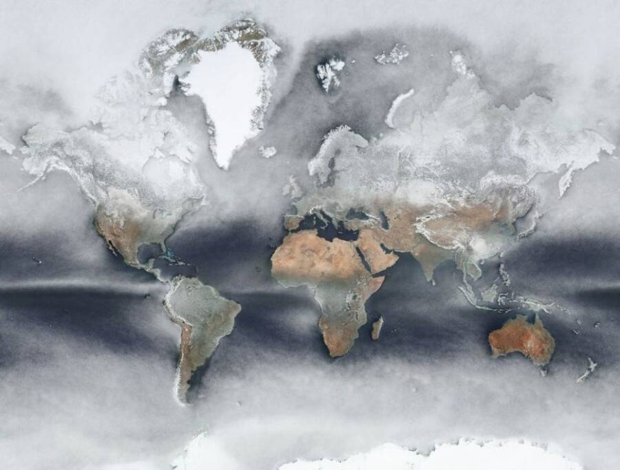 Cloud Cover World Map