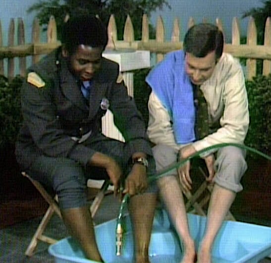 Mister Rogers Filling His Pool