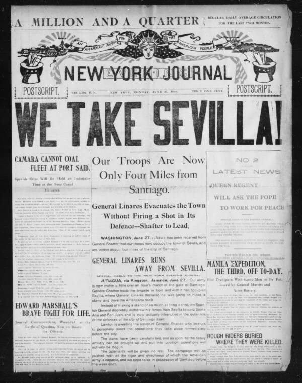 New York Evening Journal 1898