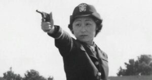 Susan Ahn Cuddy Firing Gun