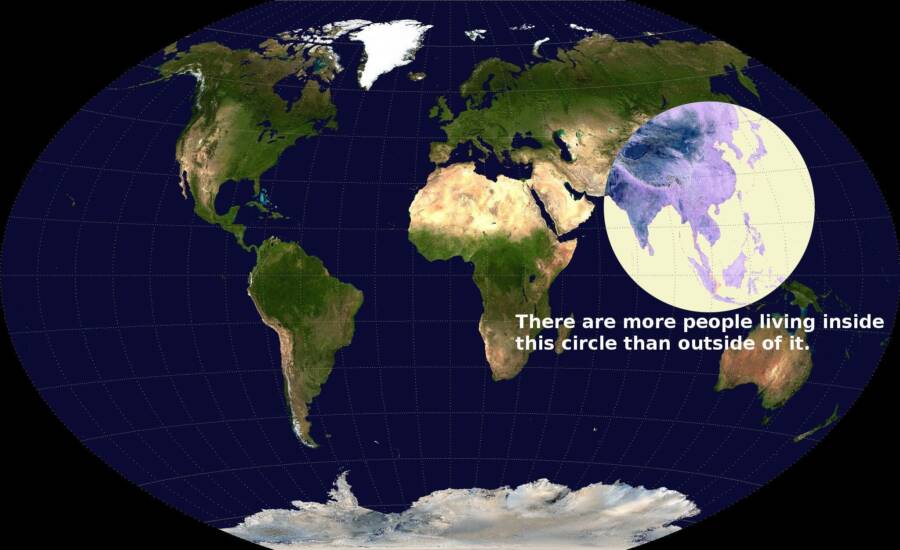 World Population Distribution Map