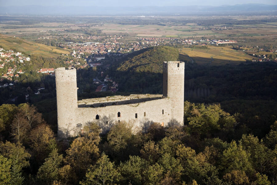 Aerial View Of Chateau Dandlau
