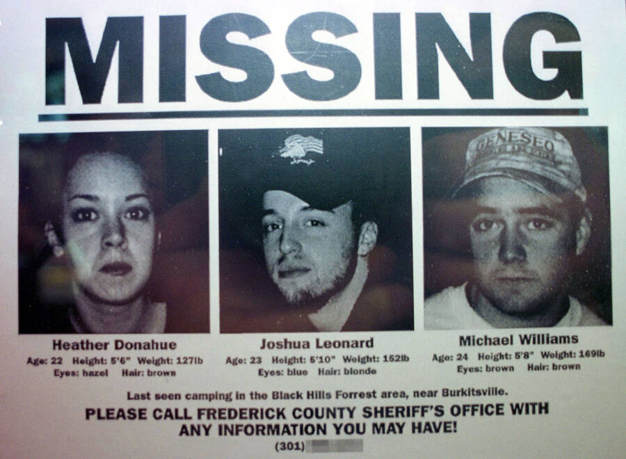 Blair Witch Project Missing Poster