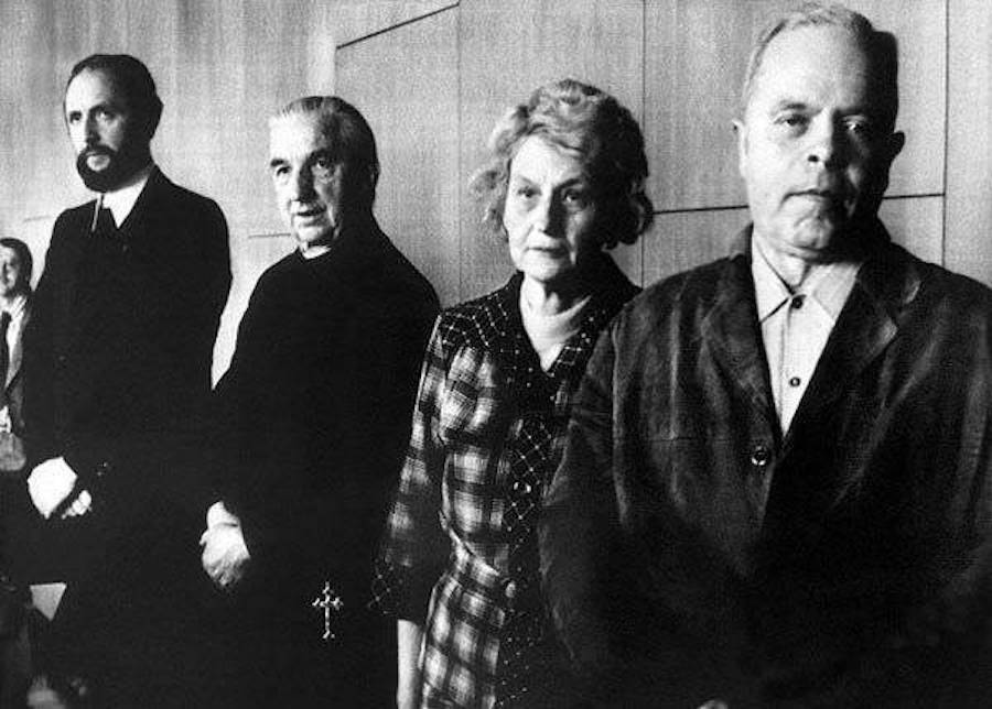 Ernst Alt con Arnold Renz y Anna Michel y Josef Michel