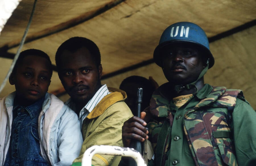 Ghanaian Peacekeeper During Rwandan Genocide