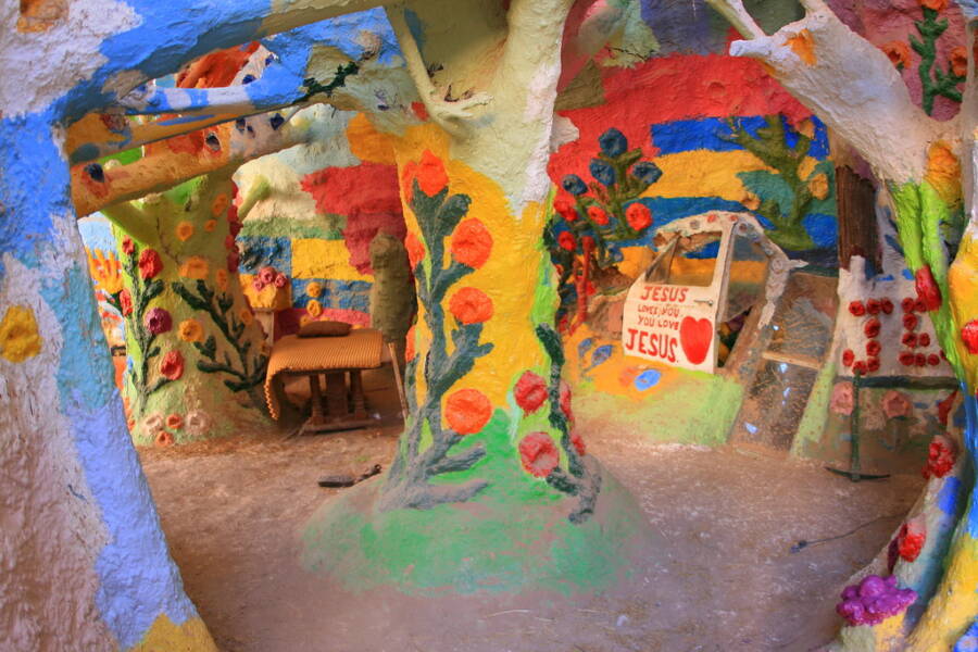 Inside Salvation Mountain