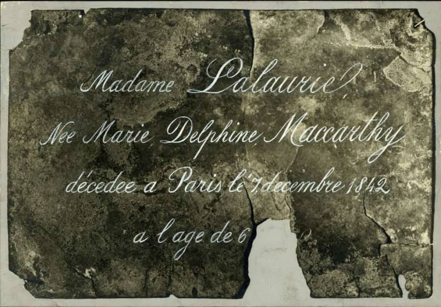 Madame Lalaurie Epitaph