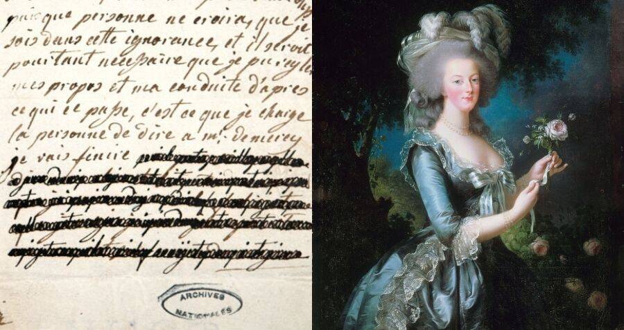 X-Ray Analysis Reveals Text In Marie Antoinette's Censored Love Letters