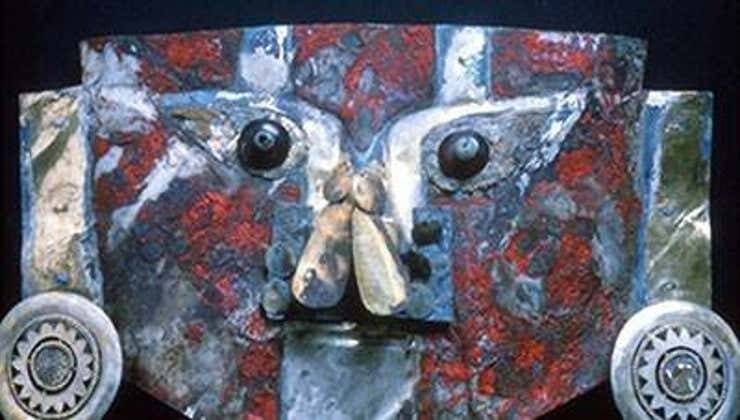 Sican Mask With Blood Paint
