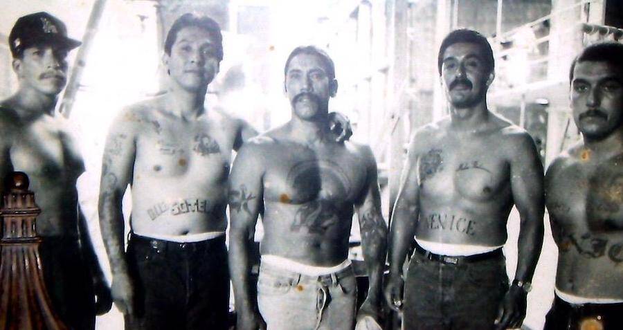 6. Danny Trejo's stomach tattoo in Desperado - wide 5