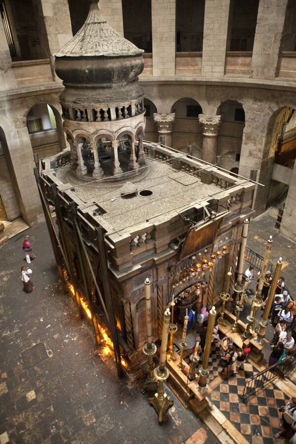 Aedicule At The Tomb Of Jesus