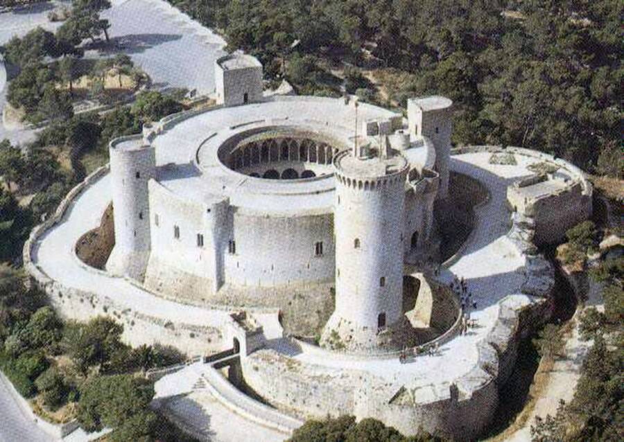 Aerial View Of Bellver Castle