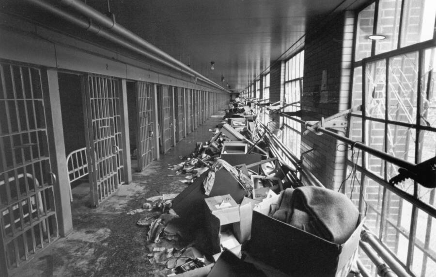 Attica Prison Corridor After The Riot