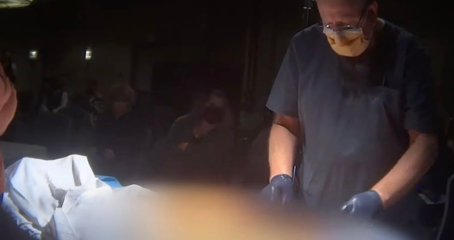 WW2 Vet Who Died Of COVID Dissected For Paying Audience In Portland