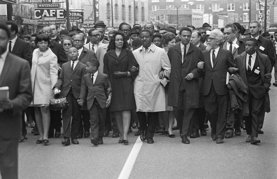 Civil Rights Leaders Ralph Abernathy And Coretta Scott King