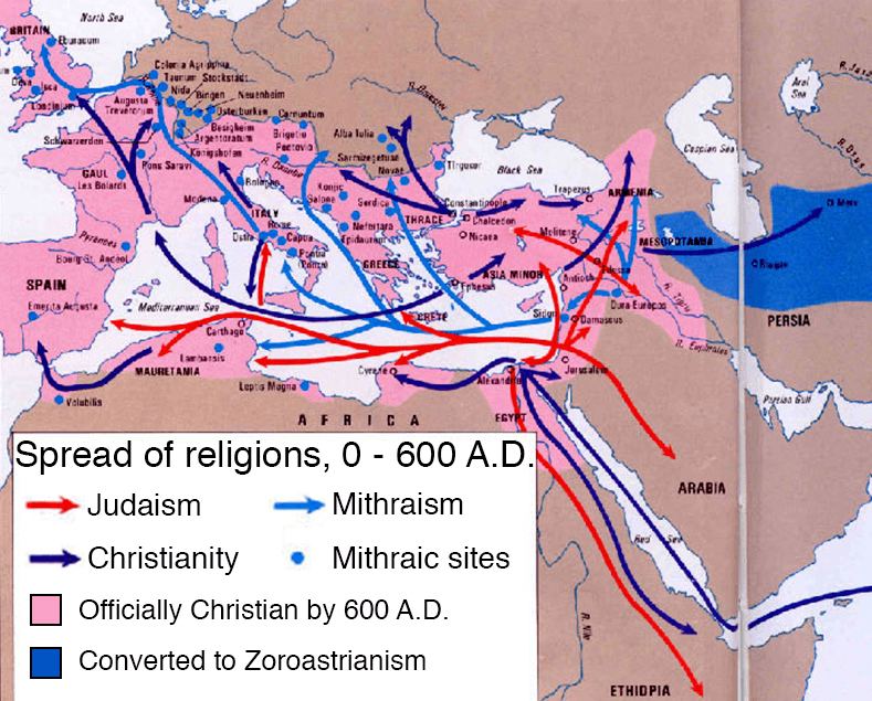 35 History Maps That Explain The World Better Than Any Textbook   Spread Of Religions 