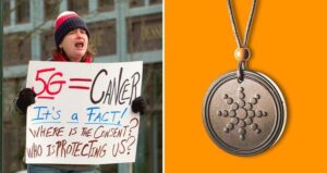 Anti 5g Protestor With Quantum Pendant
