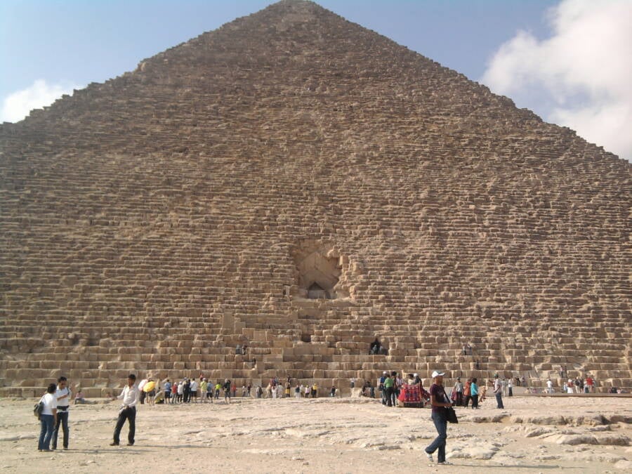 Base Of Giza Pyramid