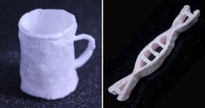 DNA Plastic Mug And Molecule