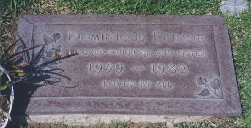 Dominique Dunne Headstone
