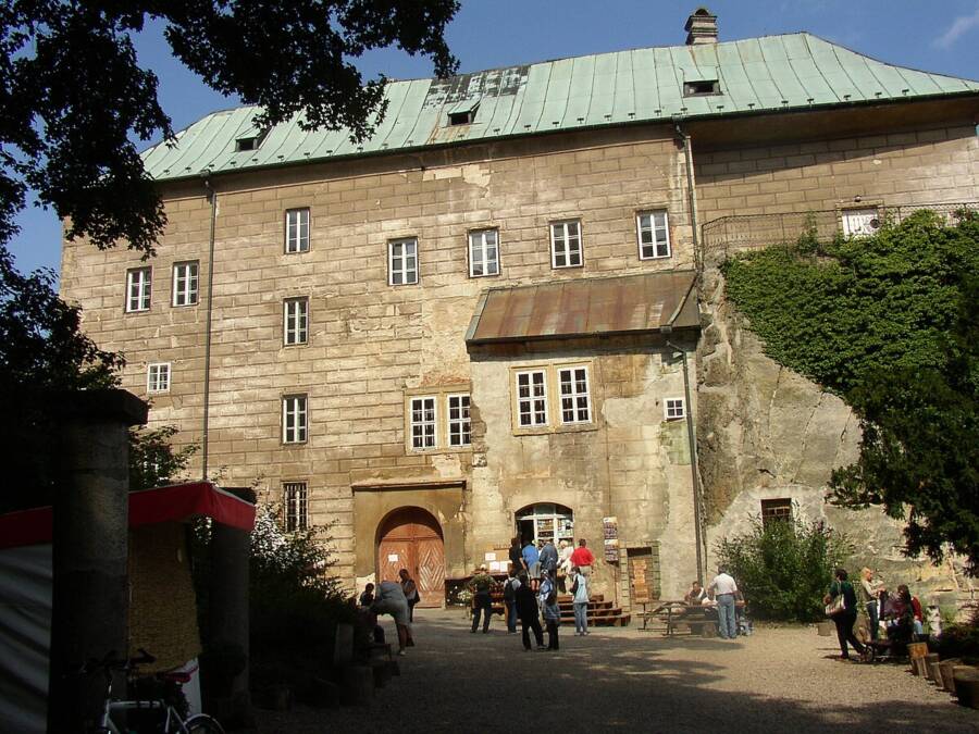 Entrance To Houska Castle