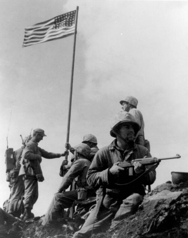 First Iwo Jima Flag