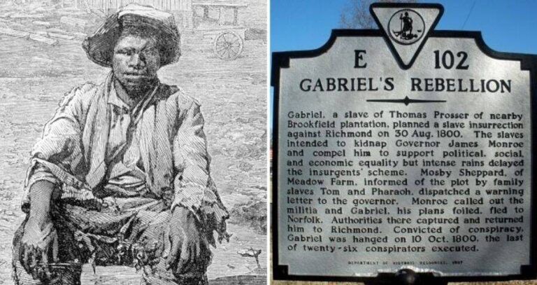 Gabriel Prosser And Gabriels Rebellion Sign
