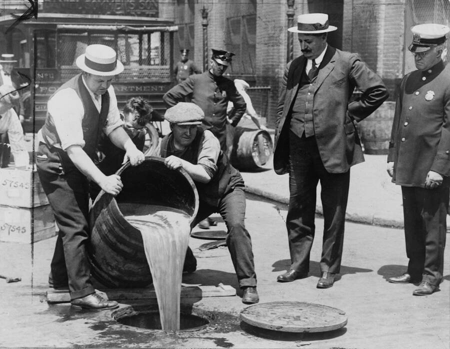 Prohibition Beer Disposal