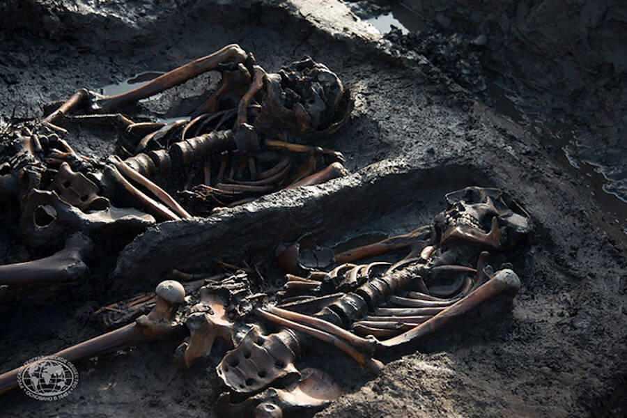 Remains Of Scythian Warriors In Siberia