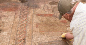 Rutland Mosaic Being Worked On