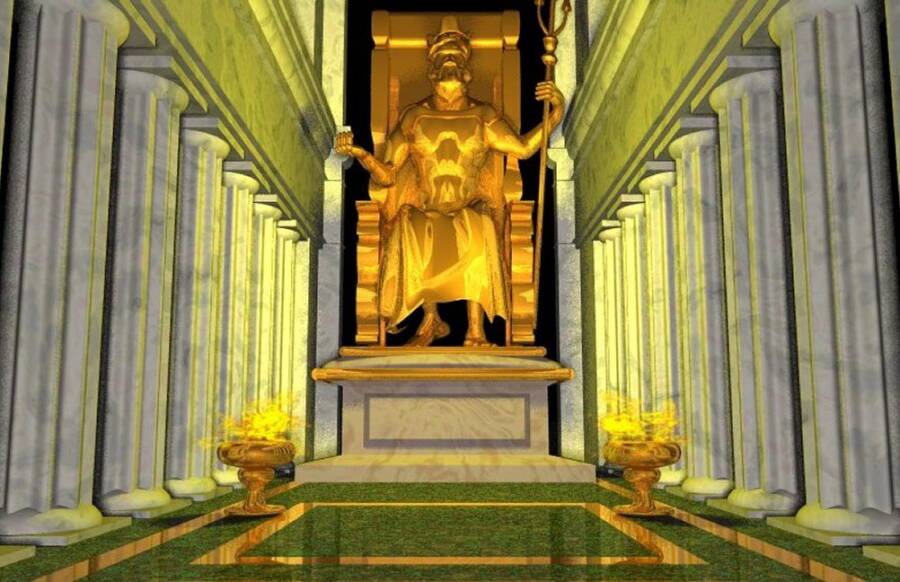 7 ancient wonders of the world statue of zeus