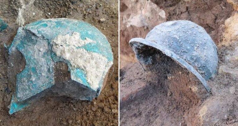 Ancient Helmets In Italy