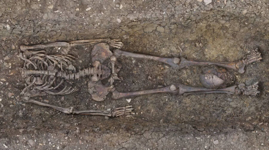 Decapitated Roman Remains In Britain