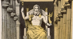 Zeus Statue Drawing